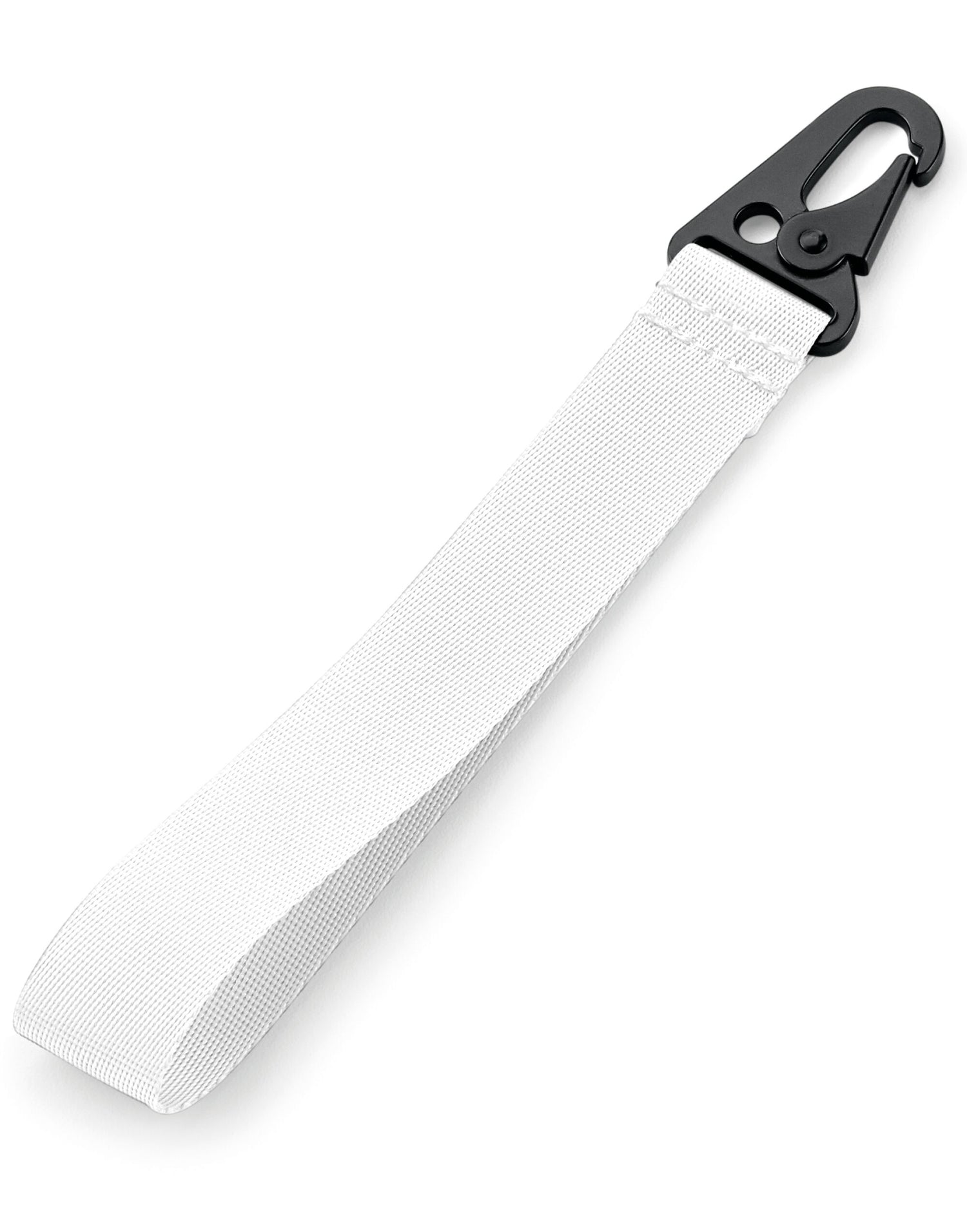 Bagbase Brandable Key Clip BG100 - White O S - Customisable Keyrings