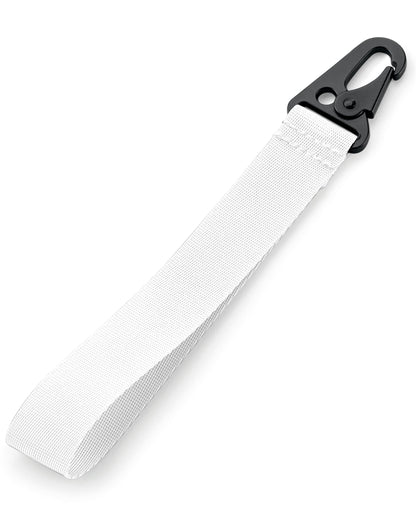 Bagbase Brandable Key Clip BG100 - White O S - Customisable Keyrings