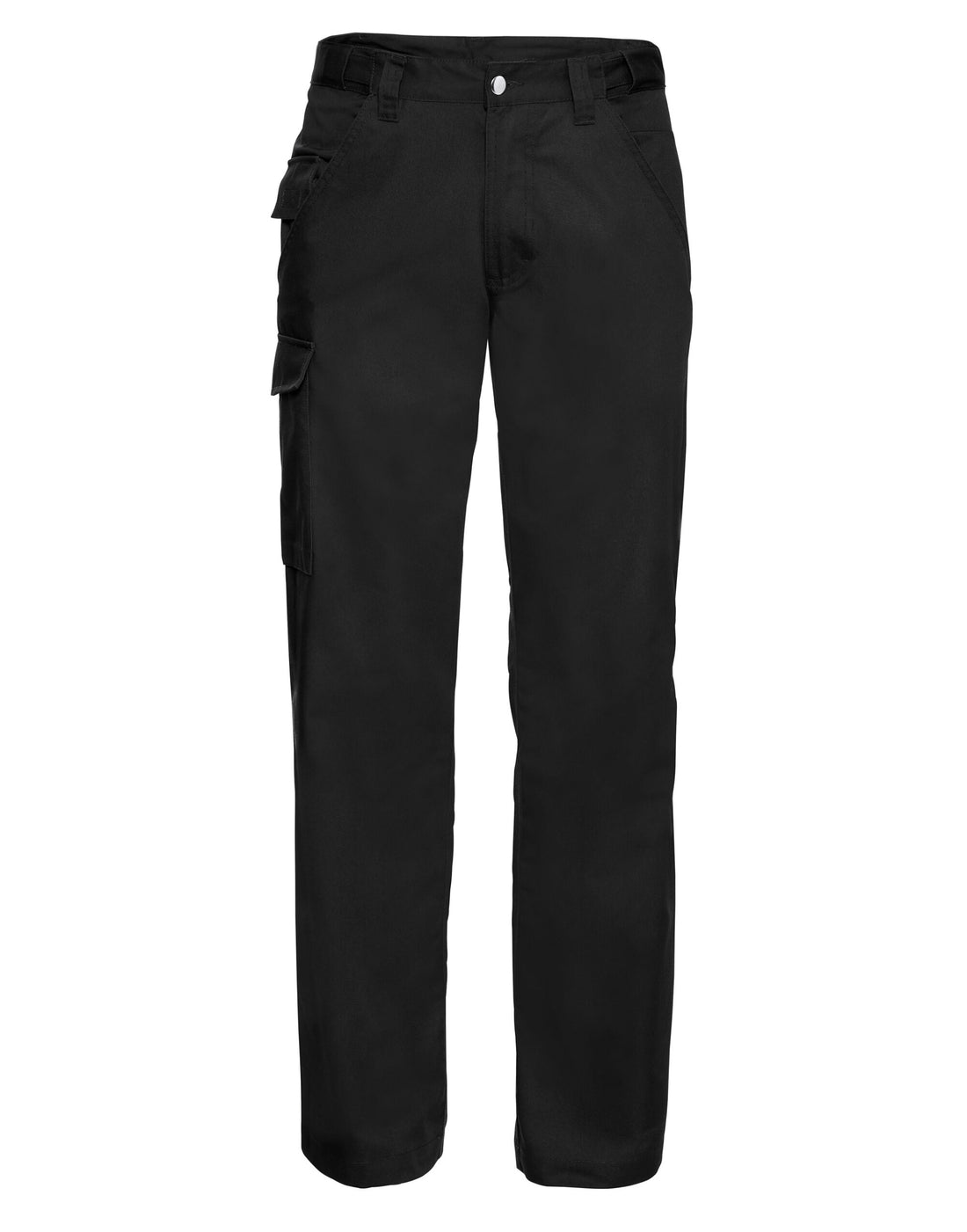 Russell Collection Russell Polycotton Twill Trousers Reg 001mr - Black - Customisable Trousers