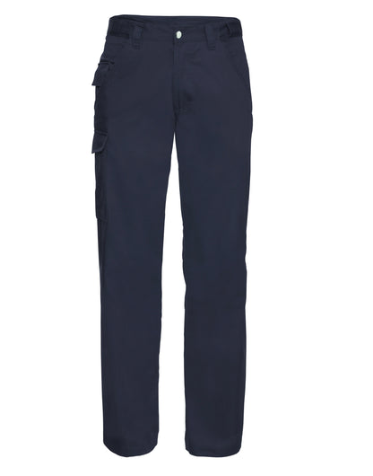 Russell Collection Russell Polycotton Twill Trousers Reg 001mr - French Navy - Customisable Trousers