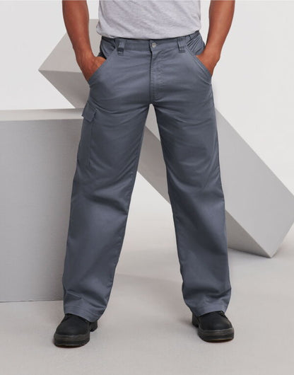 Russell Collection Russell Polycotton Twill Trousers Reg 001mr - - Customisable Trousers