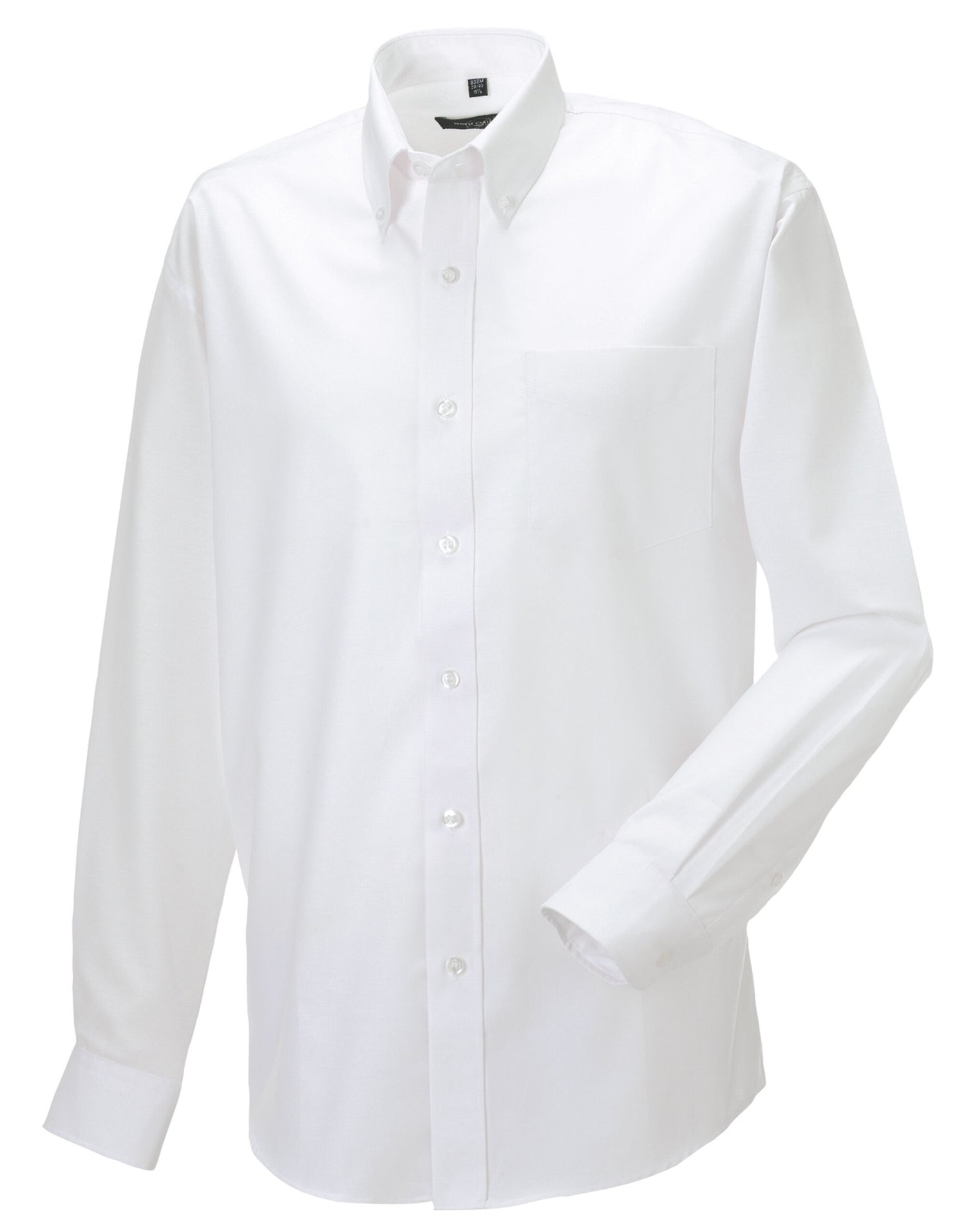 Russell Collection Men LS Classic Oxford 932M - White - Customisable Shirts