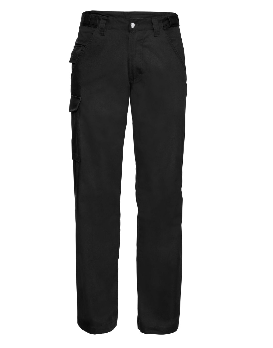 Russell Collection Russell Polycotton Twill Trousers Tall 001mt - Black - Customisable Trousers