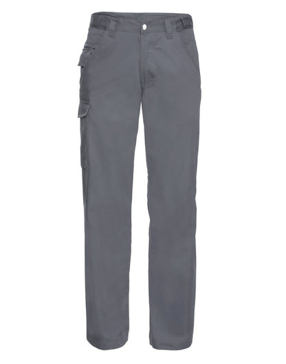 Russell Collection Russell Polycotton Twill Trousers Tall 001mt - Convoy Grey - Customisable Trousers