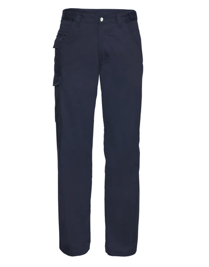 Russell Collection Russell Polycotton Twill Trousers Tall 001mt - French Navy - Customisable Trousers