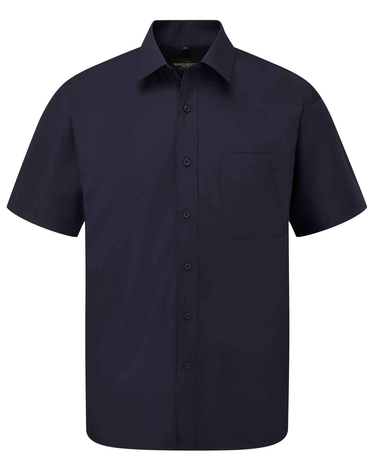 Russell Collection Men SS Classic Poplin 935M - - Customisable Shirts
