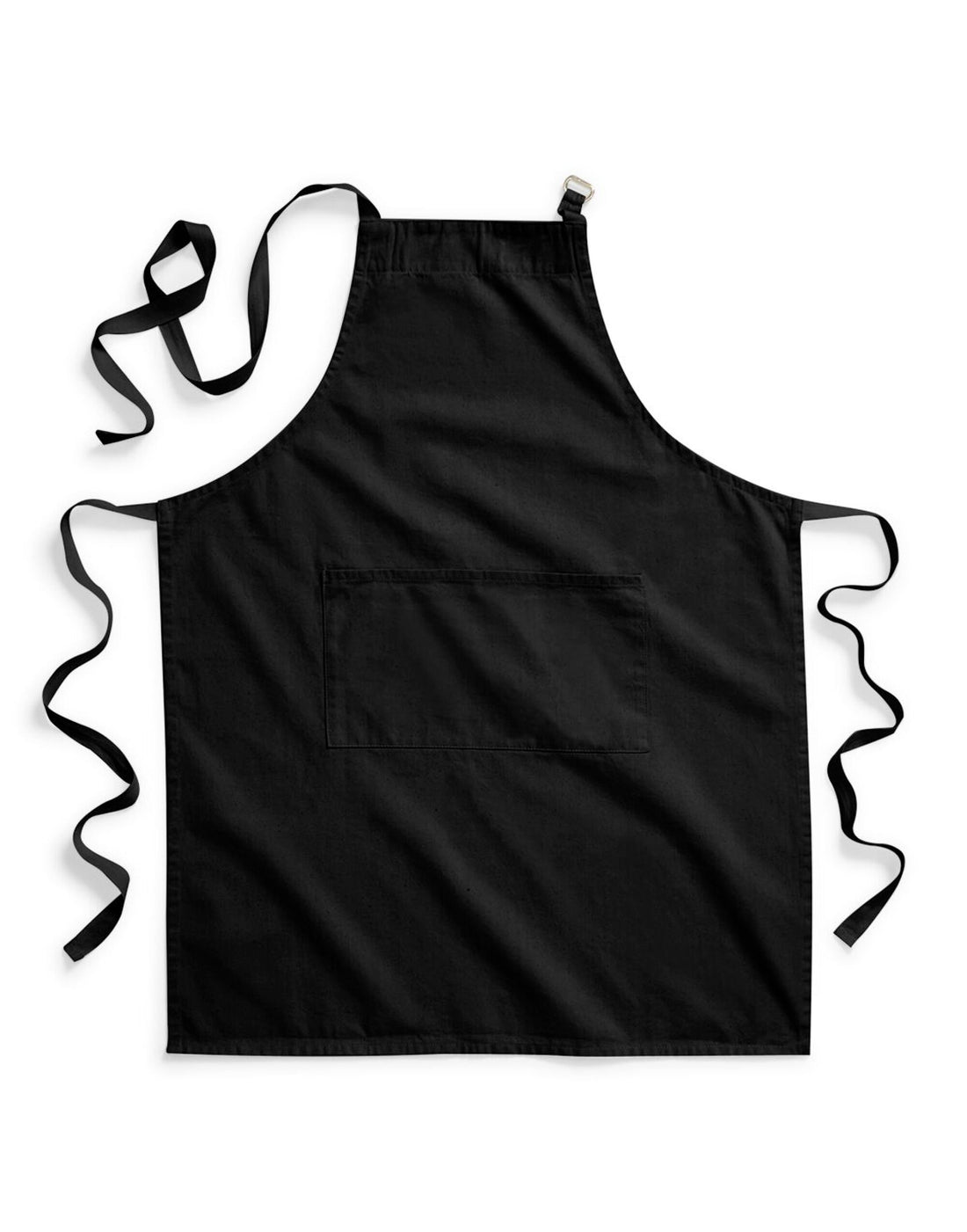 Westford Mill Cotton Adult Apron w364 - Black O S - Customisable Hospitallity