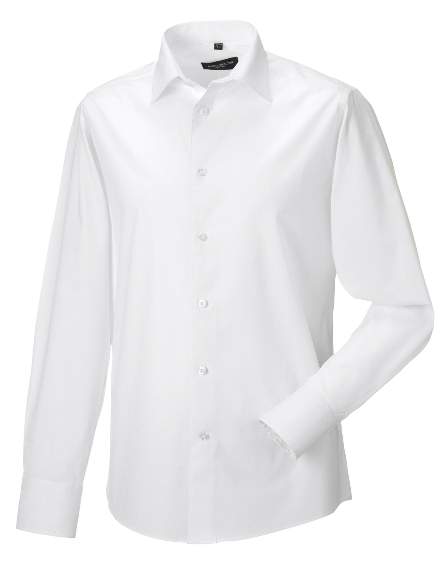 Russell Collection Mens LS Stretch Shirt 946M - White - Customisable Shirts