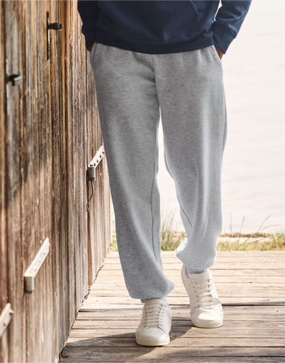 Fruit of the Loom Mens Premium Elastic Cuff Jog Pants 64040 - Deep Navy M - Customisable Joggers