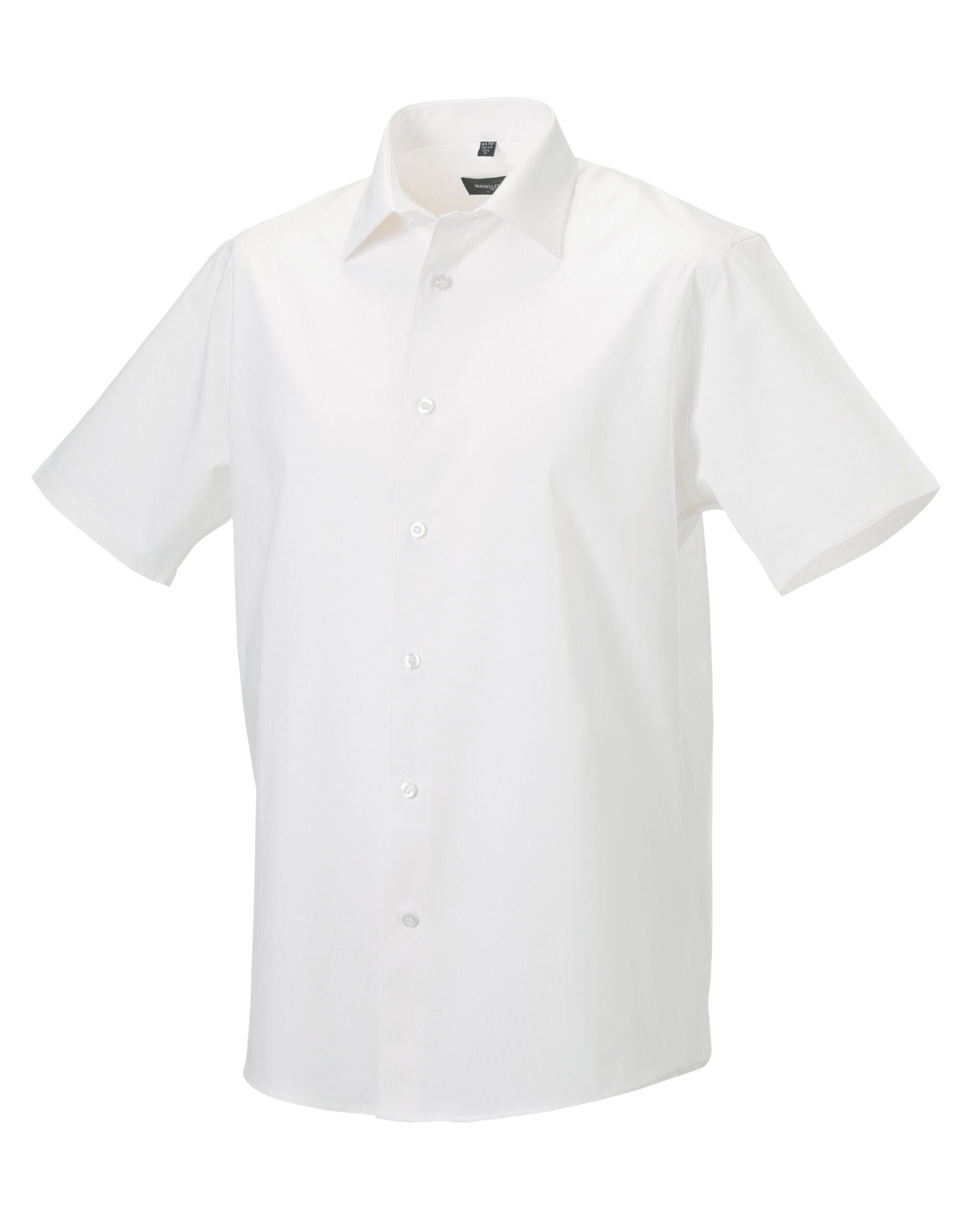 Russell Collection Mens SS Stretch Shirt 947M - White - Customisable Shirts