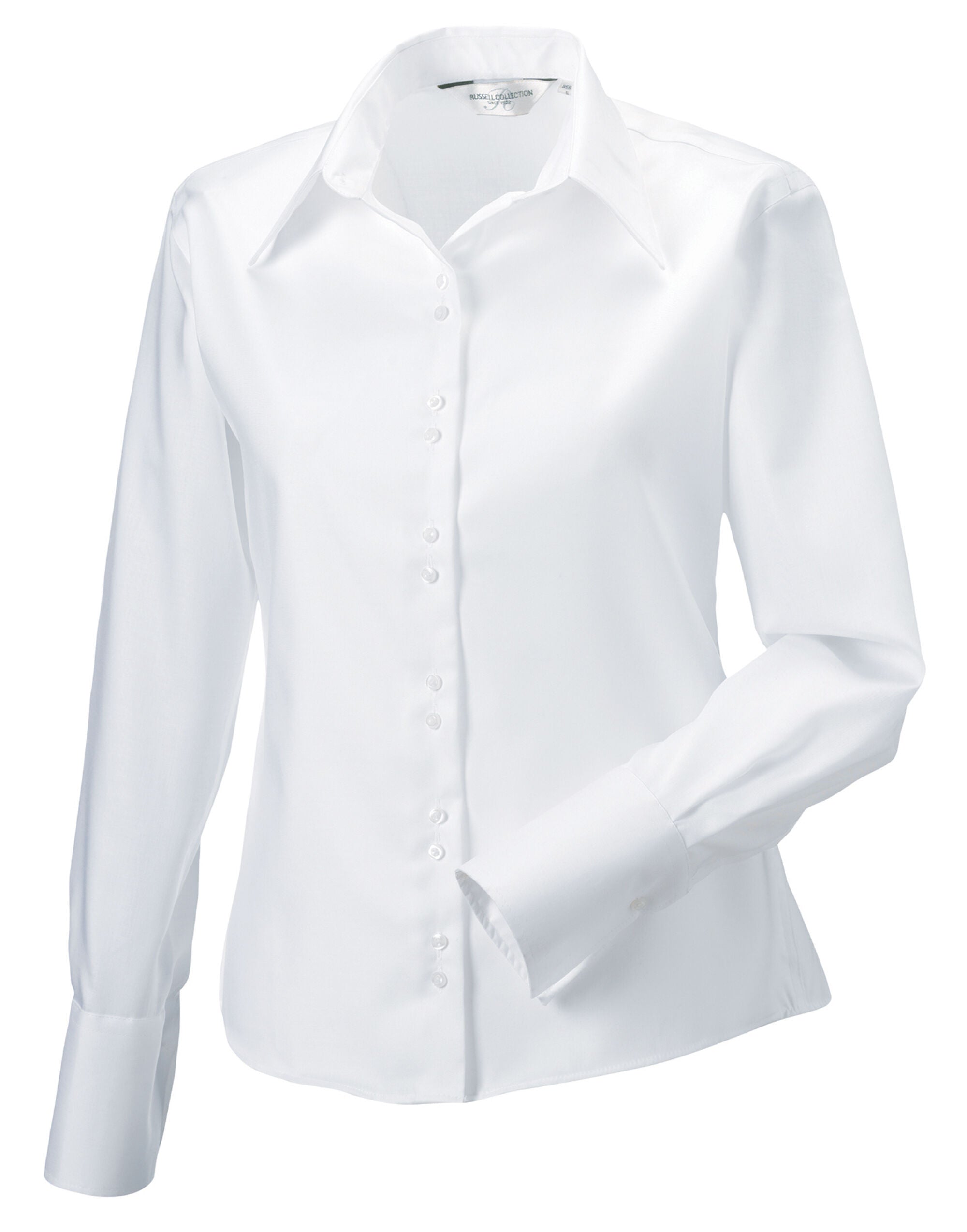 Russell Collection Lady LS NonIron Shirt 956F - - Customisable Shirts