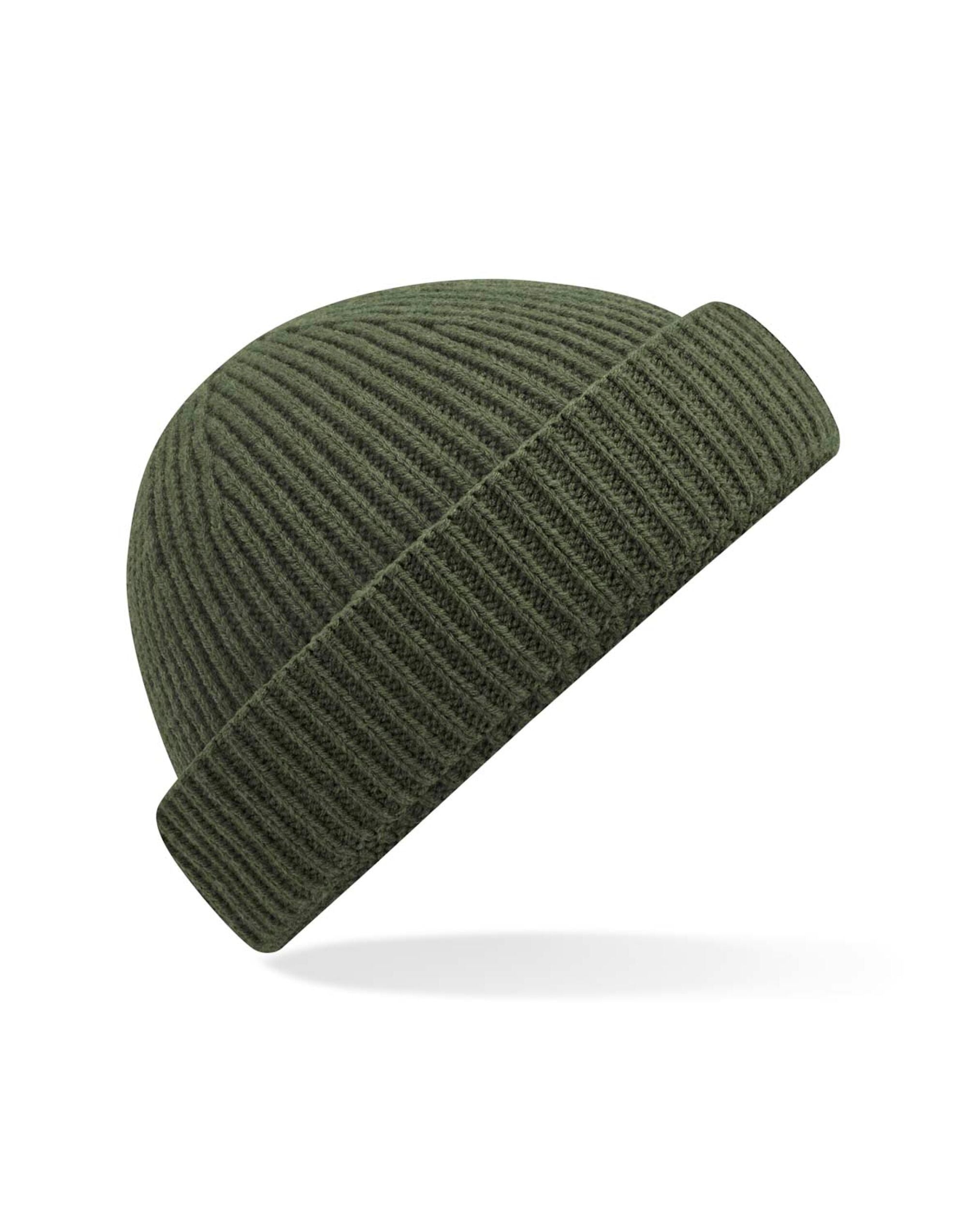 Beechfield Harbour Beanie B383R - Olive O S - Customisable Beanies