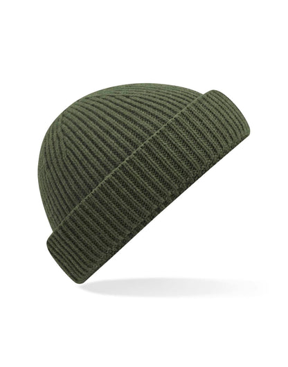 Beechfield Harbour Beanie B383R - Olive O S - Customisable Beanies