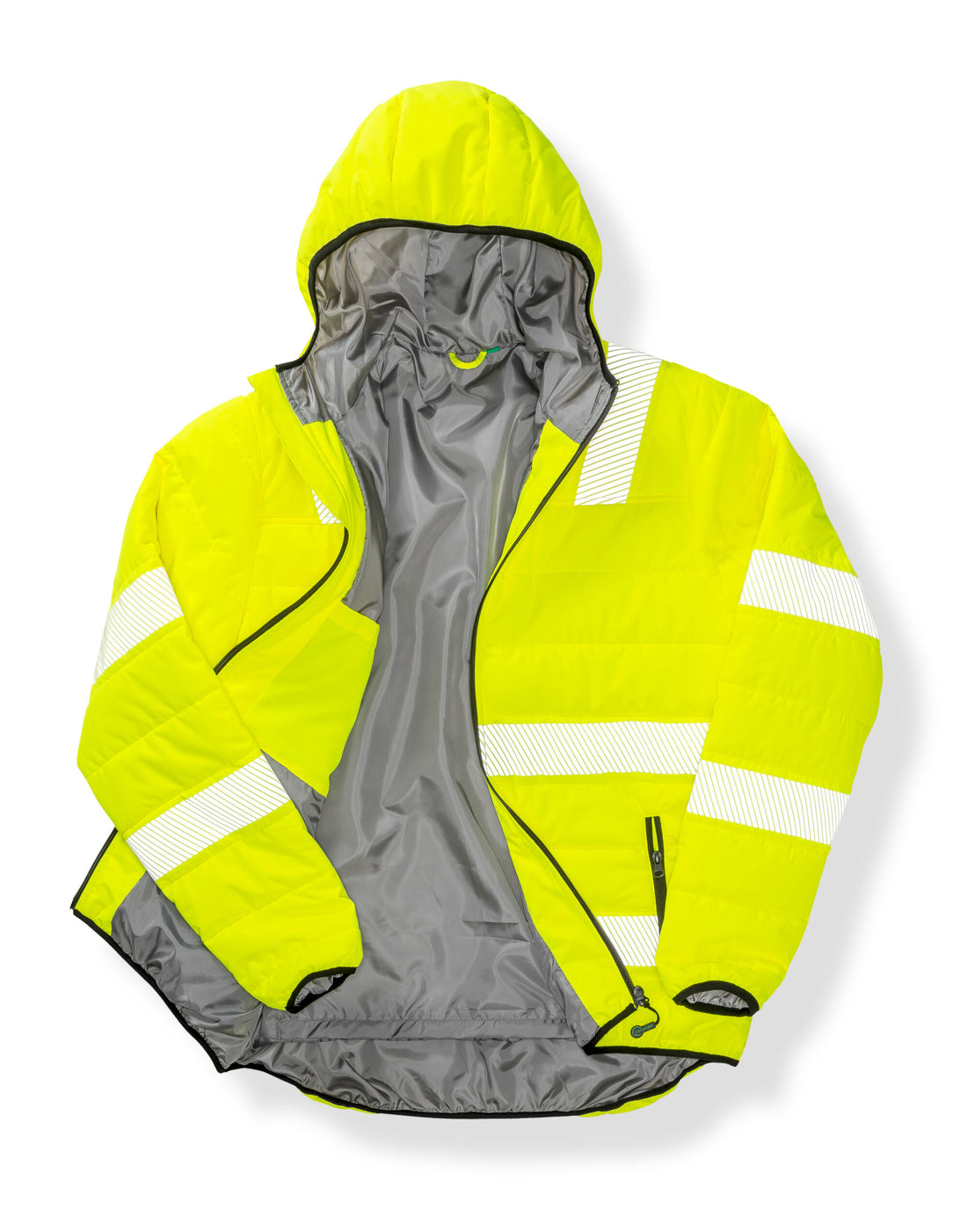Result Rcycled Ripstop Padded Safety Jacket R500X - Fluoresent Yellow - Customisable Safetywear
