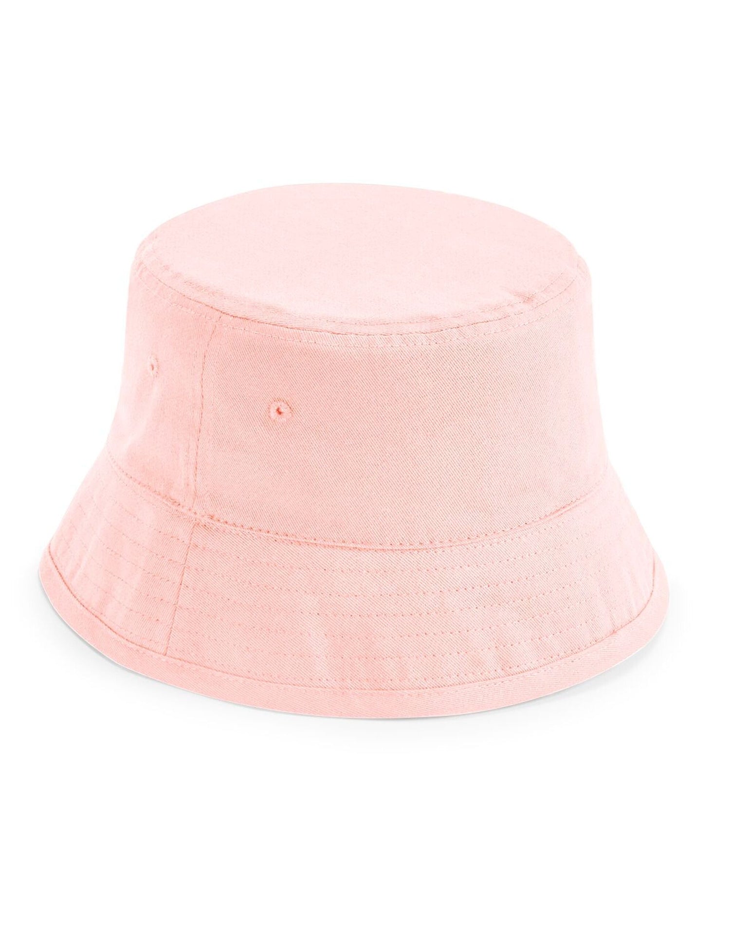 Beechfield Junoir Cotton Bucket Hat B90NB - Powder Pink M L - Customisable Hats