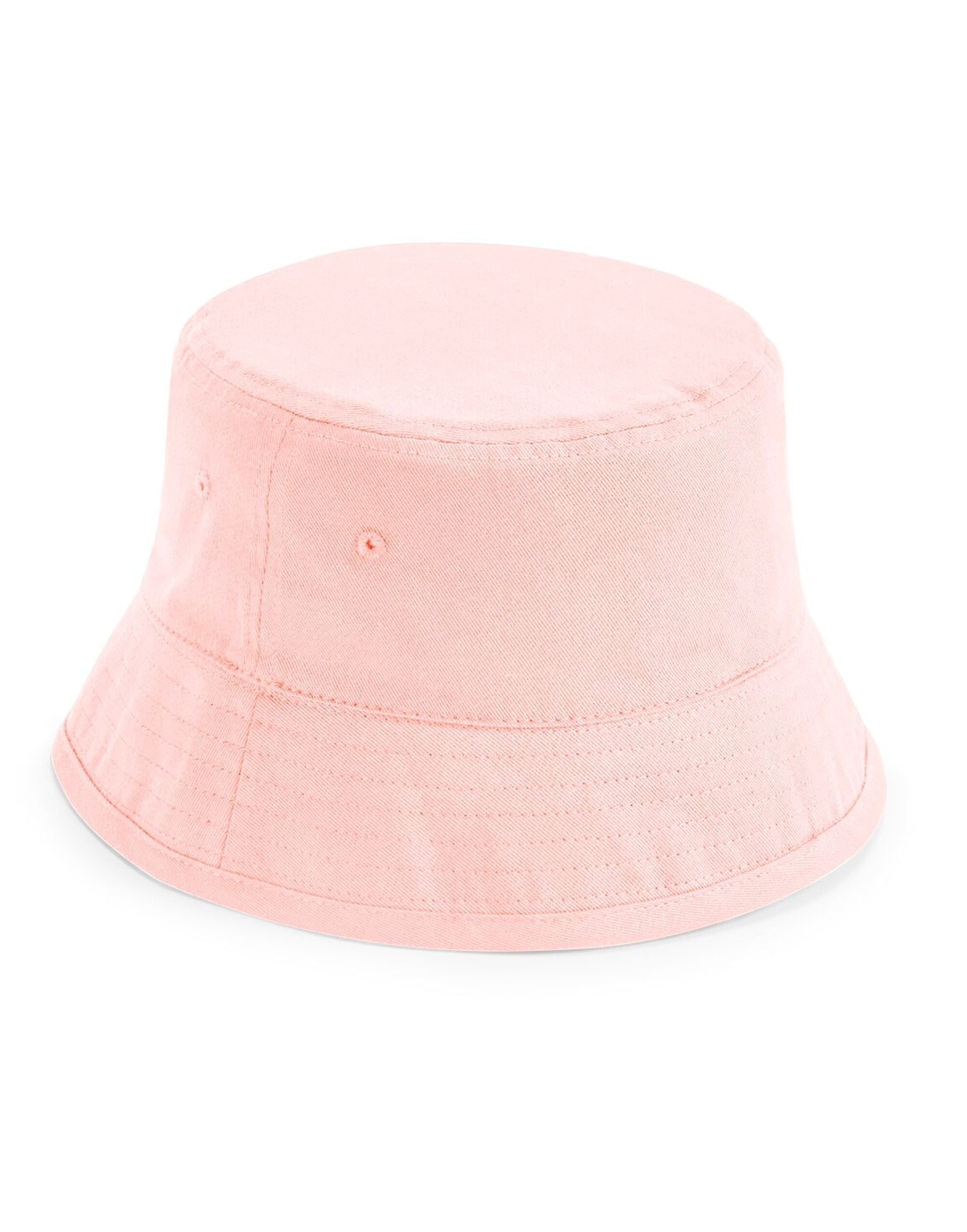 Beechfield Junoir Cotton Bucket Hat B90NB - Powder Pink M L - Customisable Hats