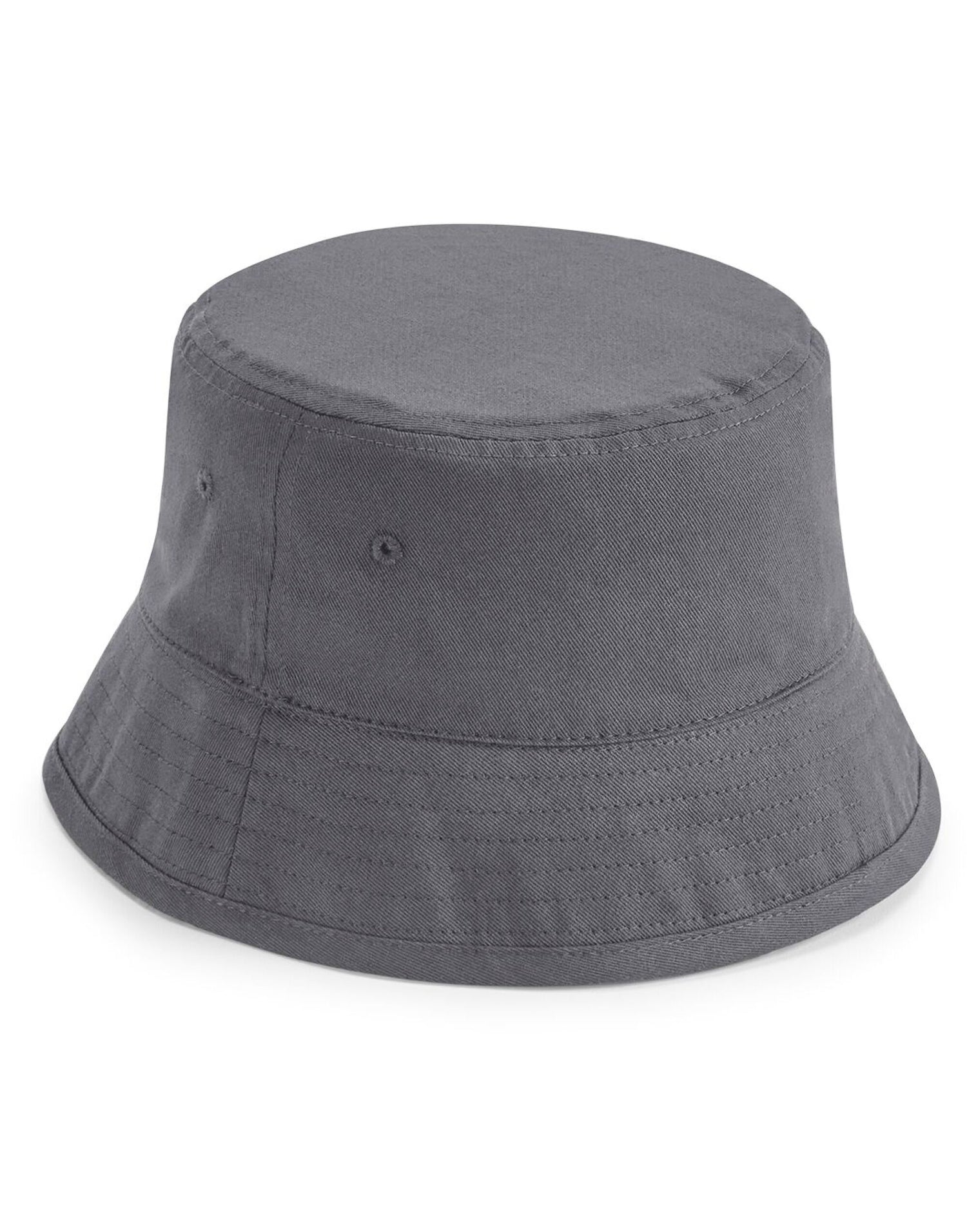 Beechfield Organic Cotton Bucket Hat B90N - Graphite Grey - Customisable Hats