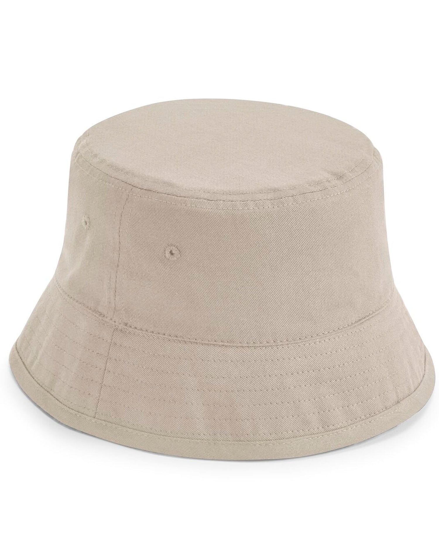 Beechfield Organic Cotton Bucket Hat B90N - Sand - Customisable Hats