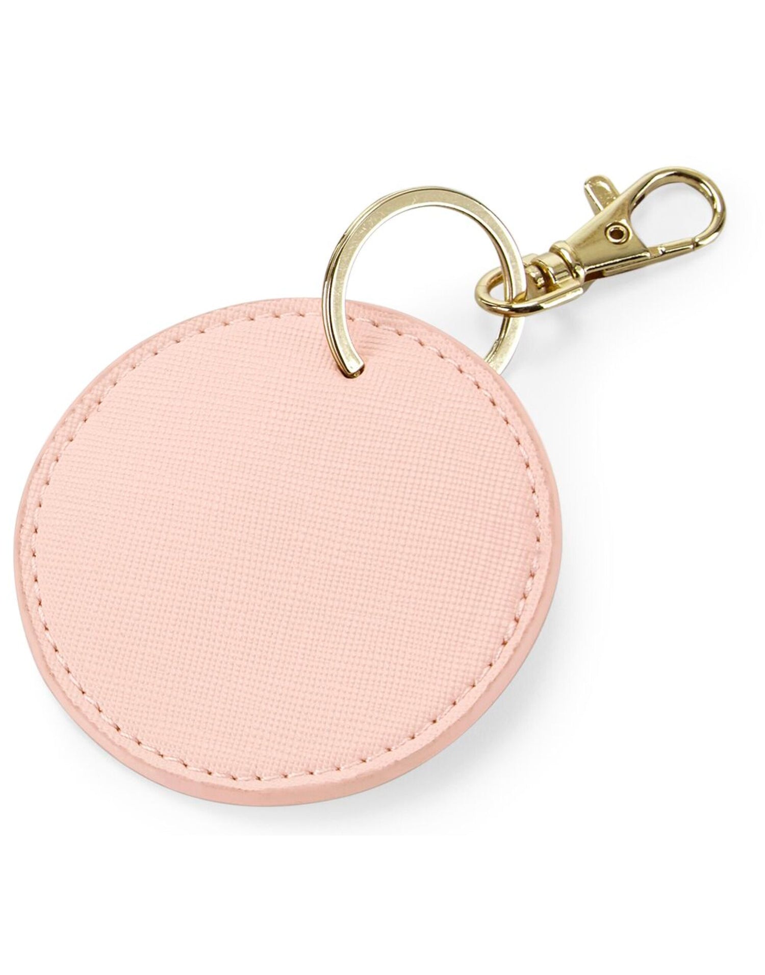 Bagbase Boutique Circular Key Clip bg745 - Soft Pink O S - Customisable Bags