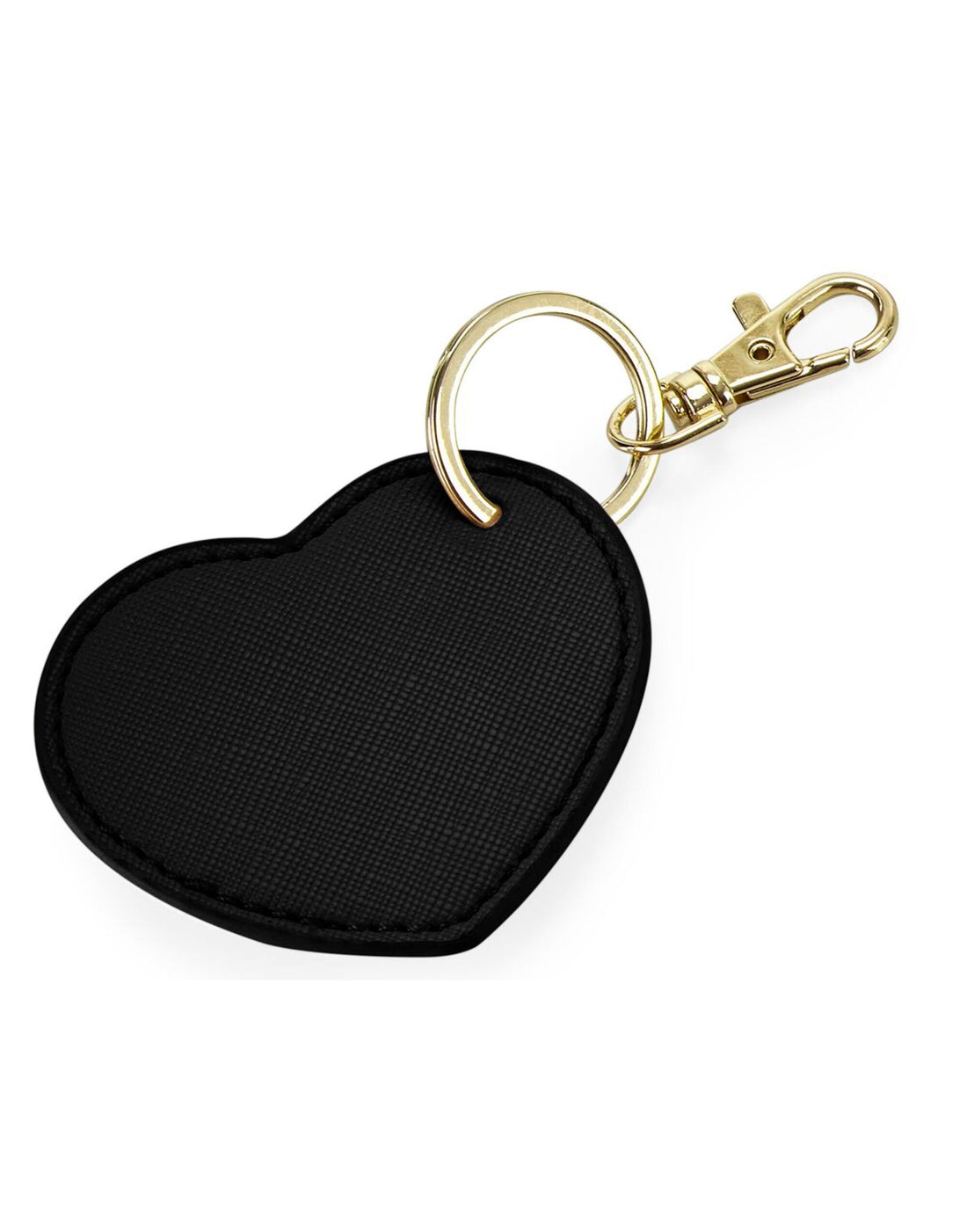 Bagbase Boutique Heart Key Clip bg746 - Black O S - Customisable Bags