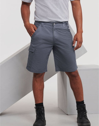 Russell Collection Russell Polycotton Twill Shorts 002m - - Customisable Shorts