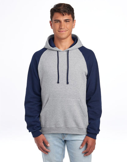 Jerzees NuBlend Colour Block Hood 0S96CR0 - Oxford Navy - Customisable Sweatshirts