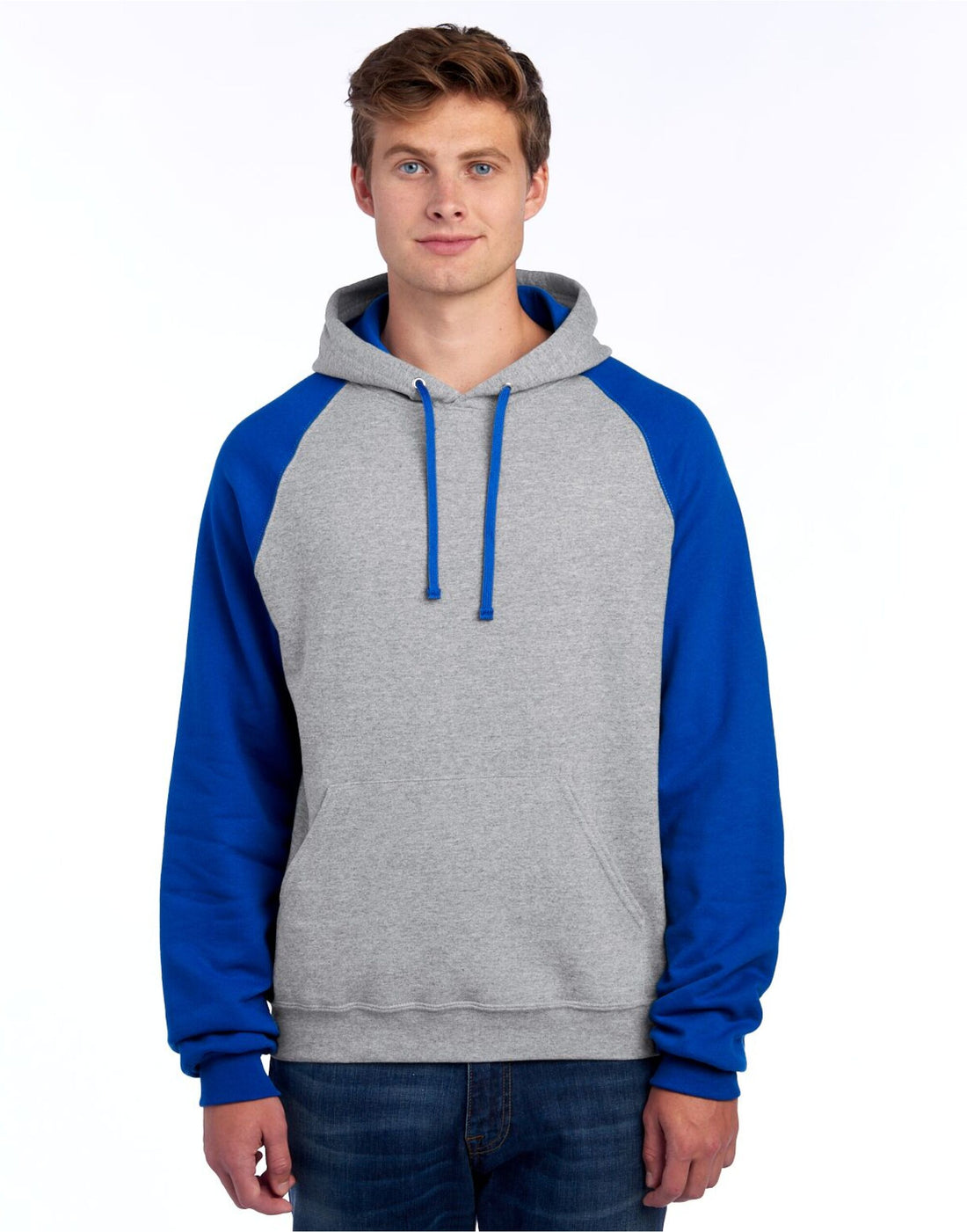 Jerzees NuBlend Colour Block Hood 0S96CR0 - Oxford Royal - Customisable Sweatshirts
