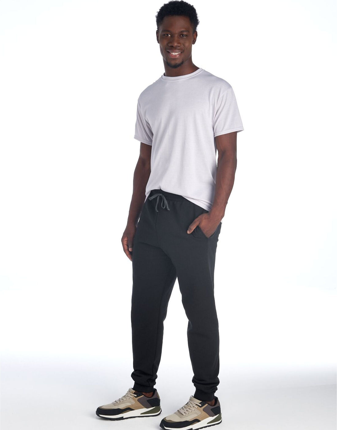 Jerzees NuBlend Pocketed Jog Sweatpants 0s975m0 - Black - Customisable Joggers