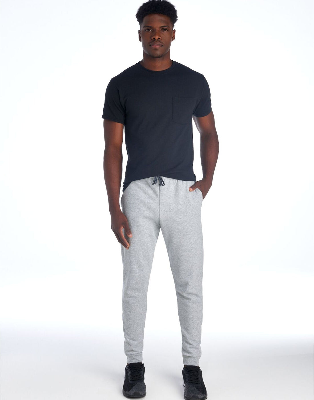 Jerzees NuBlend Pocketed Jog Sweatpants 0s975m0 - Athletic Heather - Customisable Joggers