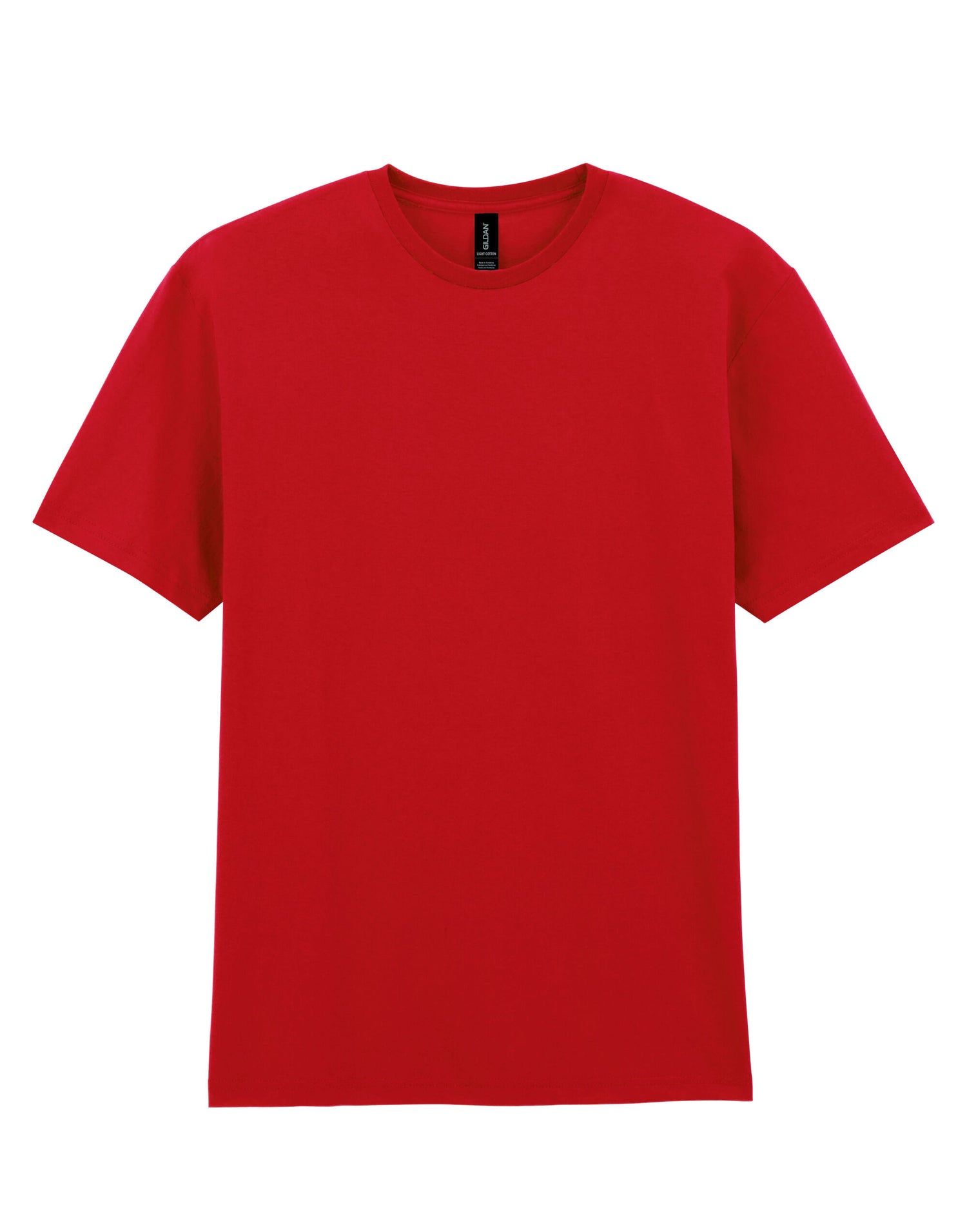 Gildan Light Cotton Adult T Shirt 3000 - Red - Customisable T-Shirts