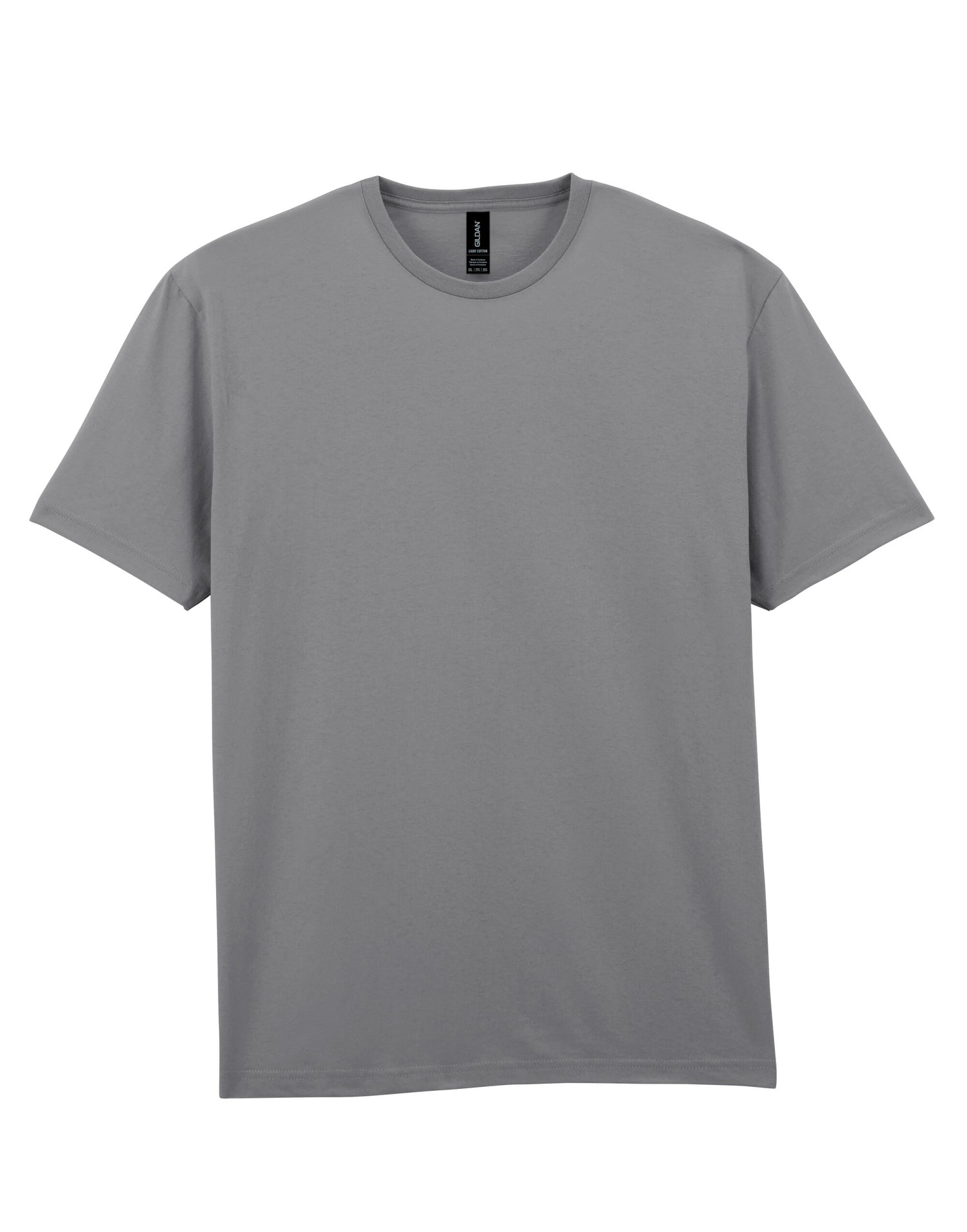 Gildan Light Cotton Adult T Shirt 3000 - Charcoal - Customisable T-Shirts