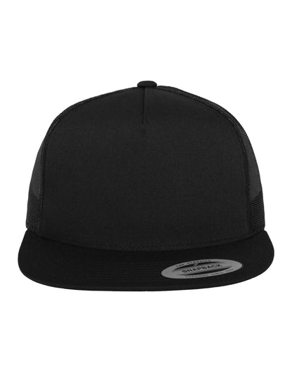 Flexfit Classic Trucker Cap 6006 - Black O S - Customisable Caps