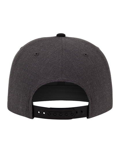 Flexfit By Yupoong Flexfit Two Tone Classic Snapback Cap 6089mt - Charcoal Black O S - Customisable Caps