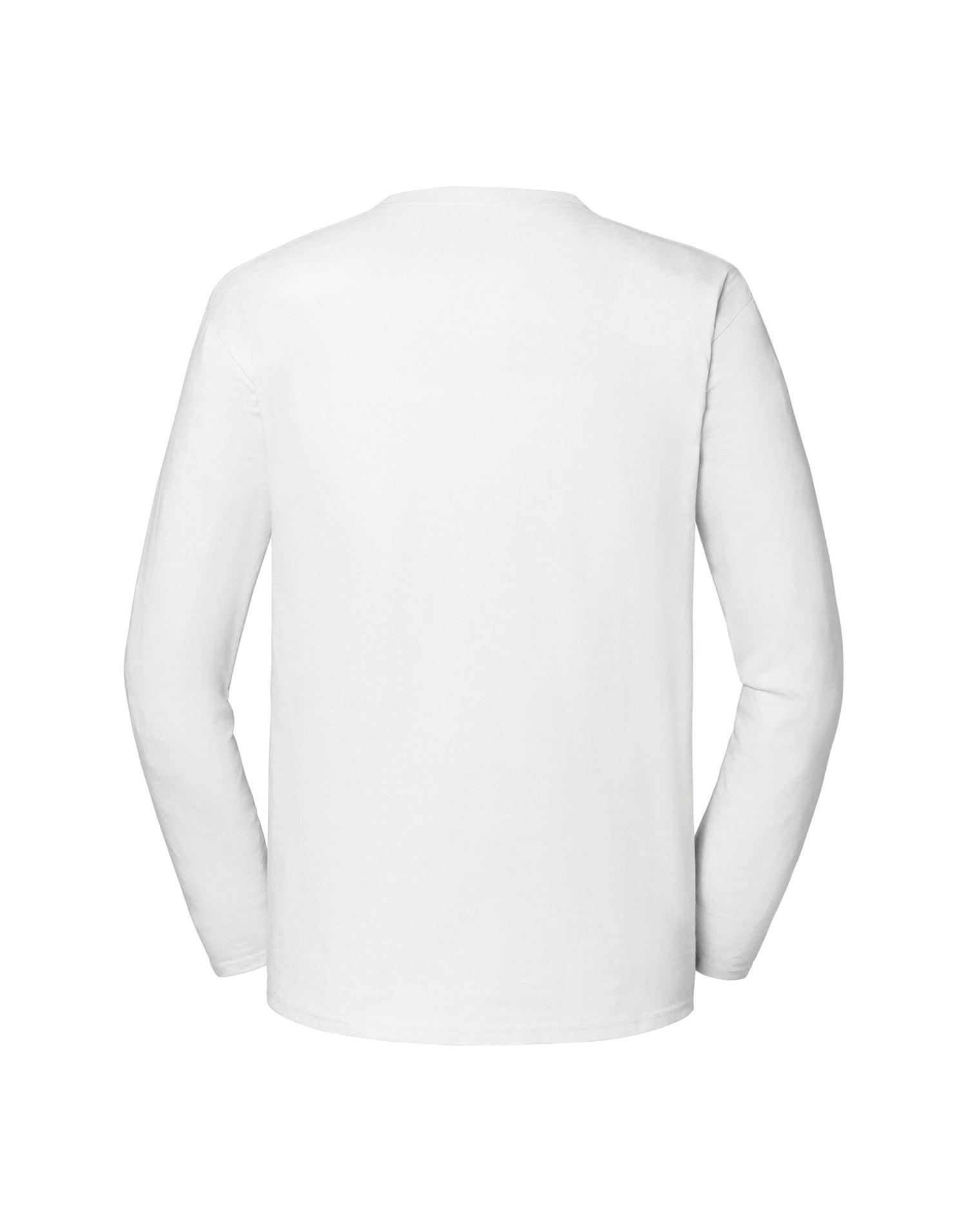 Fruit of the Loom Mens Iconic 195 Premium LS T 61360 - White - Customisable T-Shirts