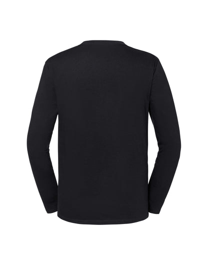 Fruit of the Loom Mens Iconic 195 Premium LS T 61360 - Black - Customisable T-Shirts