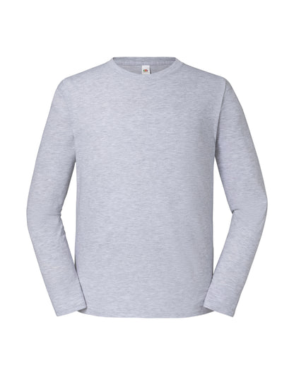 Fruit of the Loom Mens Iconic 195 Premium LS T 61360 - - Customisable T-Shirts