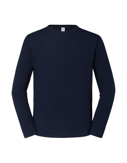 Fruit of the Loom Mens Iconic 195 Premium LS T 61360 - - Customisable T-Shirts
