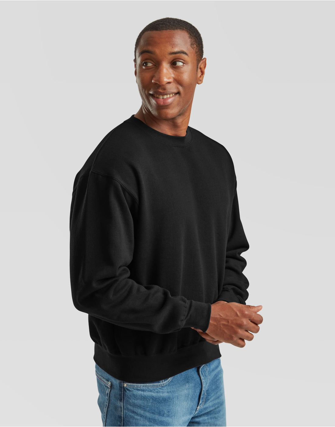 Fruit Of The Loom FOTL Supercotton Sweat 62276 - Black - Customisable Sweatshirts