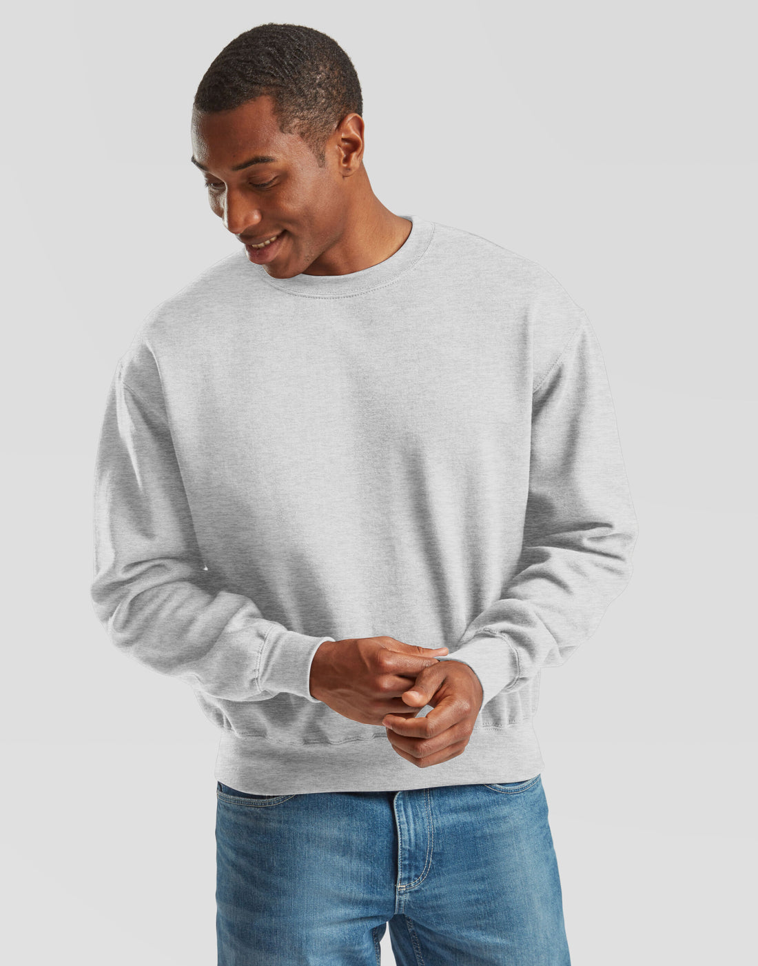 Fruit Of The Loom FOTL Supercotton Sweat 62276 - Athletic Heather - Customisable Sweatshirts