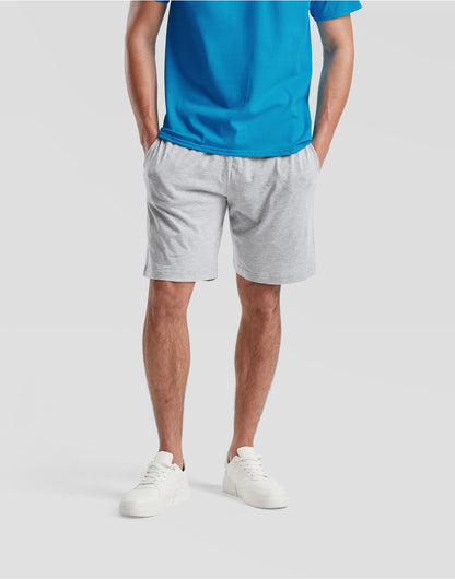 Fruit of the Loom Iconic Jersey Shorts 64052 - Heather Grey - Customisable Shorts