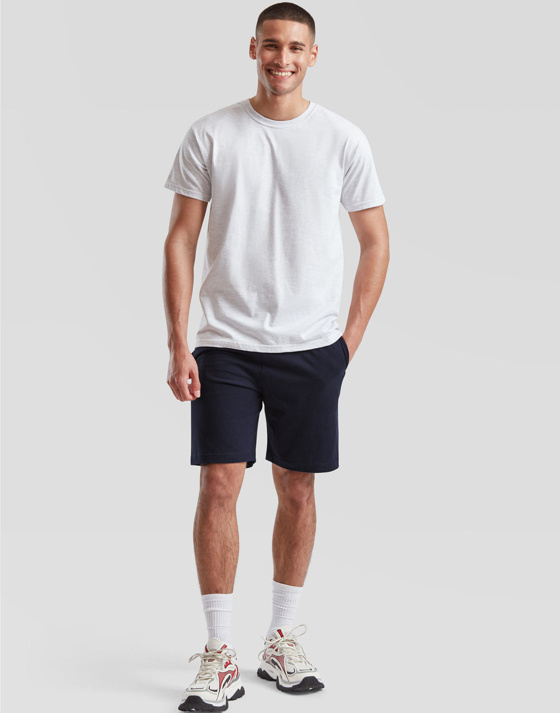 Fruit of the Loom Iconic Jersey Shorts 64052 - Deep Navy - Customisable Shorts