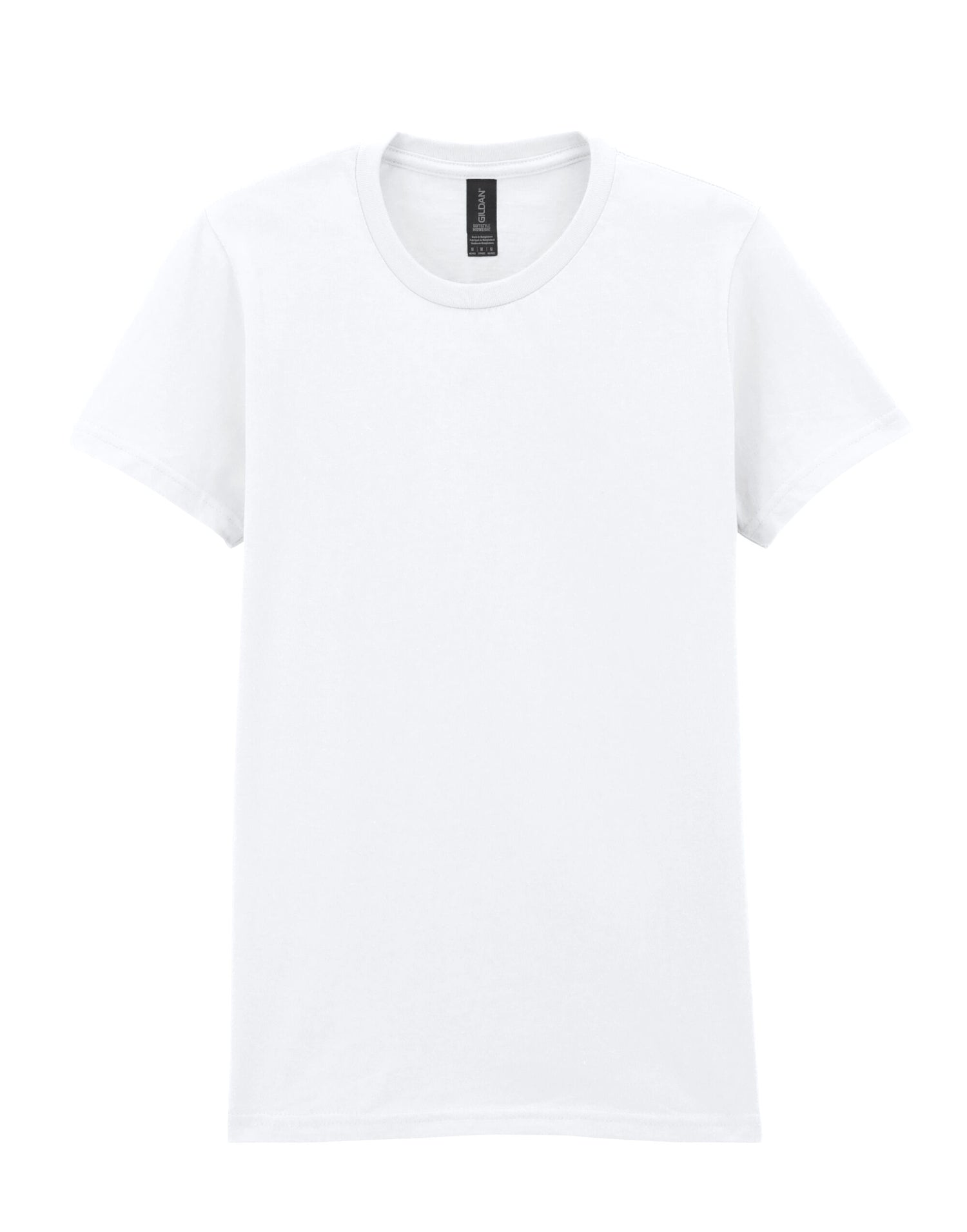 Gildan Softstyle Midweight Womens Tshirt 65000l - White - Customisable Shirts