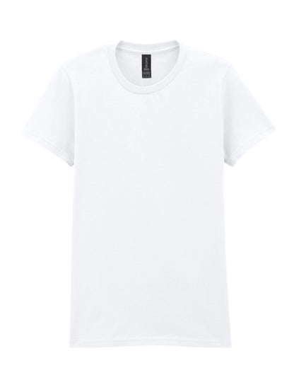 Gildan Softstyle Midweight Womens Tshirt 65000l - White - Customisable Shirts