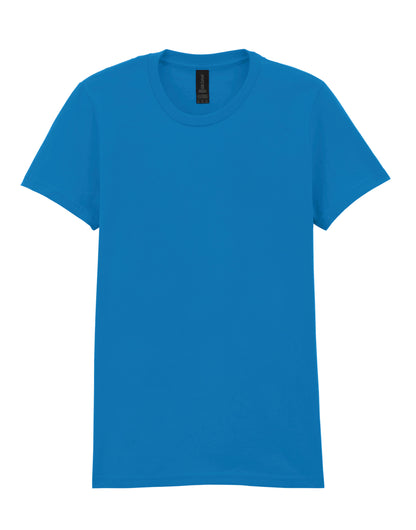 Gildan Softstyle Midweight Womens Tshirt 65000l - Sapphire - Customisable Shirts