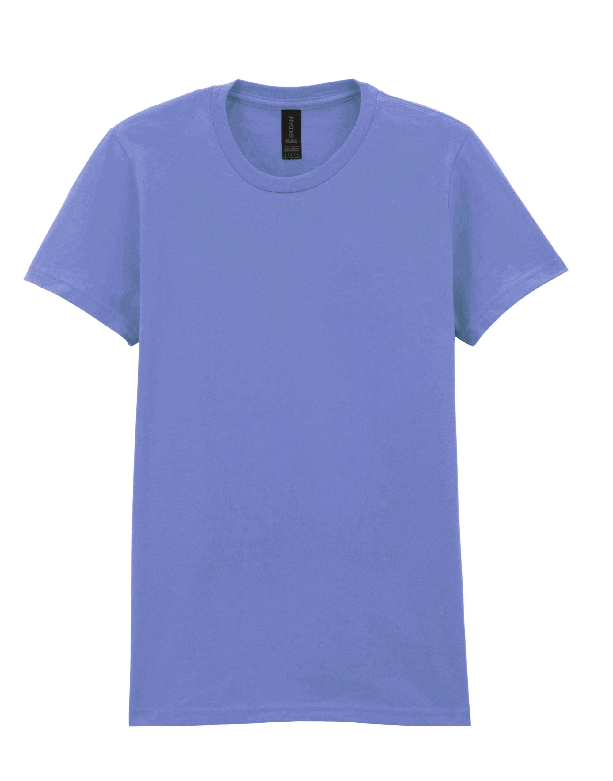 Gildan Softstyle Midweight Womens Tshirt 65000l - Violet - Customisable Shirts