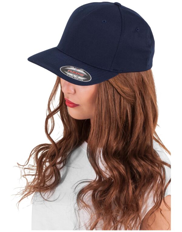Flexfit By Yupoong Flexfit 5 Panel Cap 6560 - Red L XL - Customisable Caps