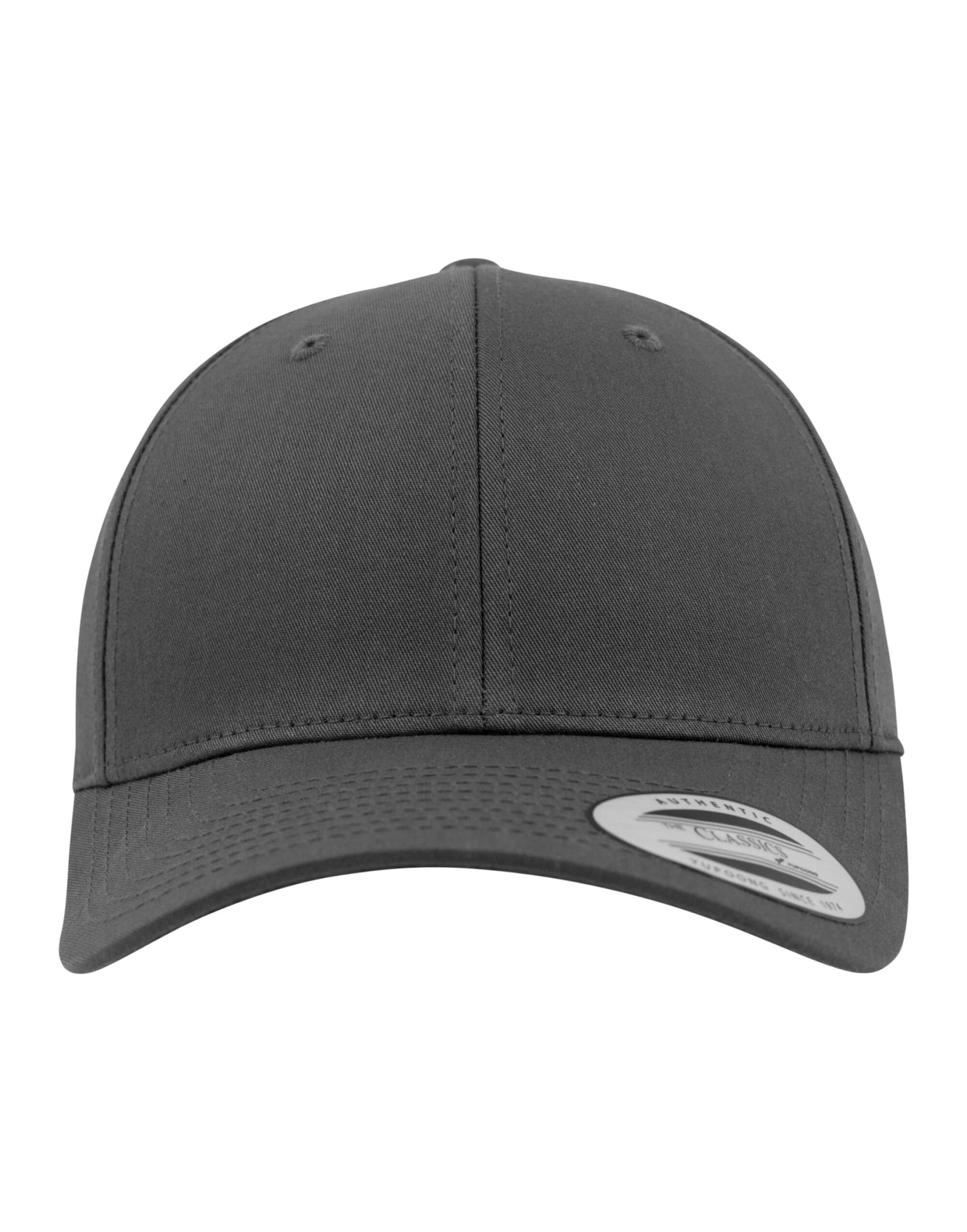 Flexfit Curved Classic Snapback Cap 7706 - Charcoal O S - Customisable Caps