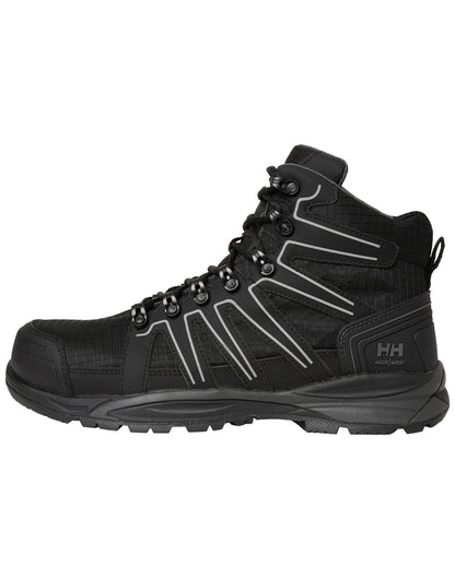 Helly Hansen Manchester Mid Safety Boot 78422 - Black Grey - Customisable Boots