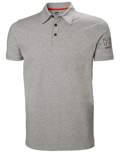 Helly Hansen Kensington Polo 79241 - Grey Melange - Customisable Polos