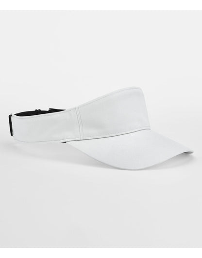 Beechfield Peformance Visor B174R - White O S - Customisable Caps